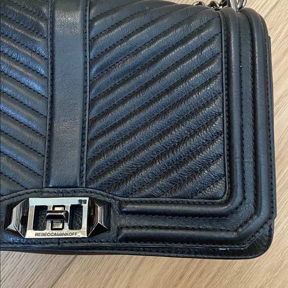 Rebecca Minkoff Black Chevron Crossbody Bag - Picture 9 of 11